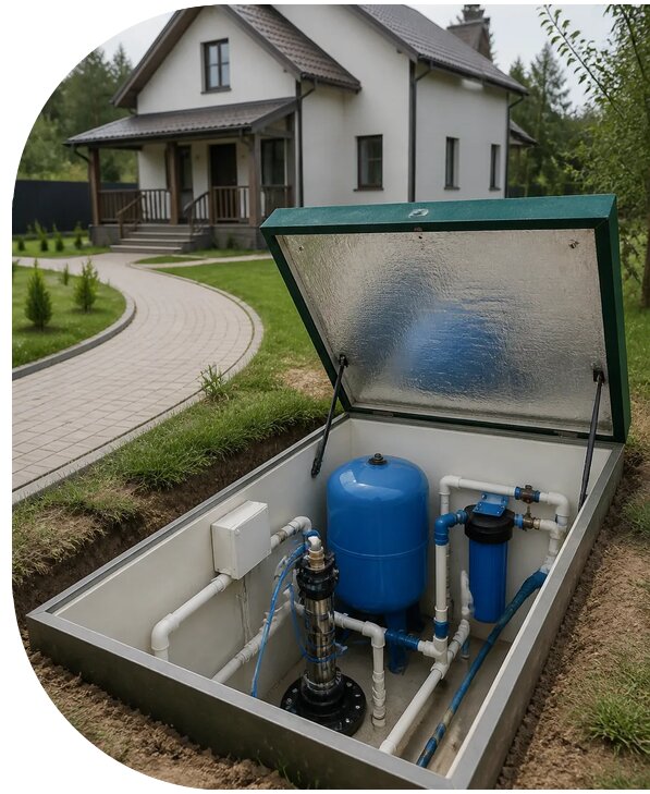 Автономное водоснабжение дома в Вязьме от 154230 р. | АПаруса-Взь